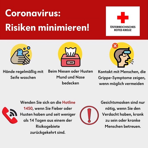 Coronavirus Vorsichtsmaßnahmen